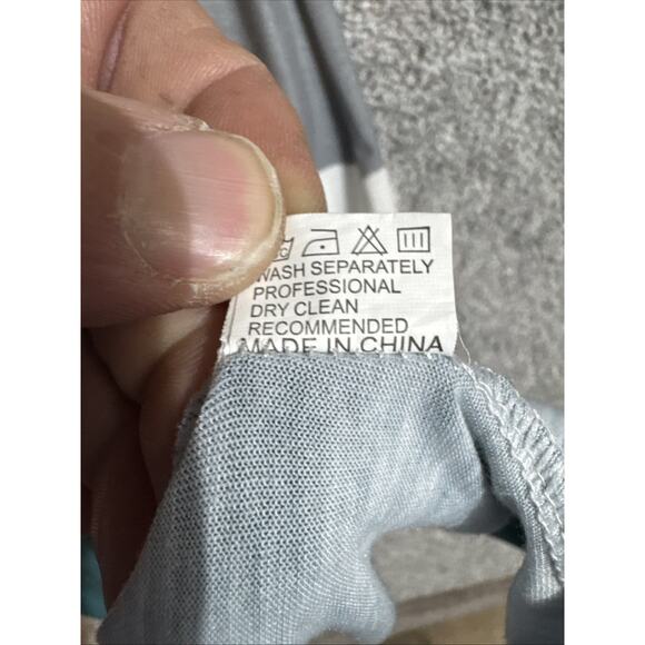 Colorblock Maxi Dress Small Flowy Boho Coastal Chic Casual Resortwear Minimalist - Picture 7 of 8